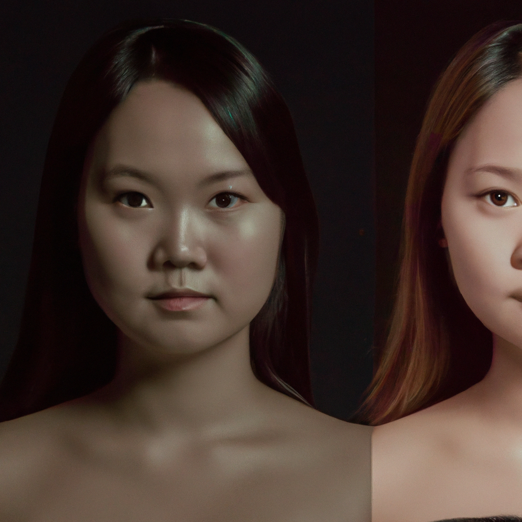 포트레이트 보정 전후